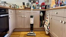 Gtech Orca hard floor cleaner in reviewer's kitchen